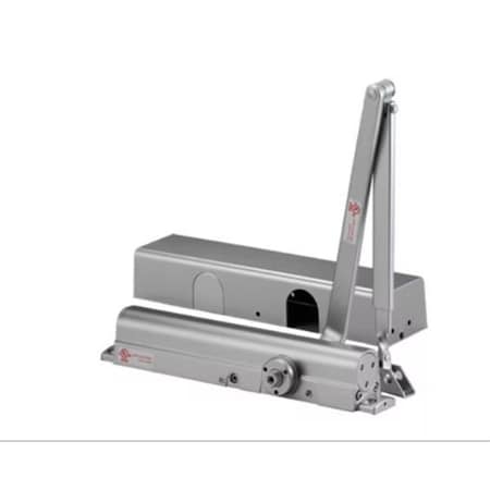 Delaney Hardware Medium to Heavy Duty Grade-1 Cast Iron Body Gray Finish Commercial Door Closer with Delay Action 606740